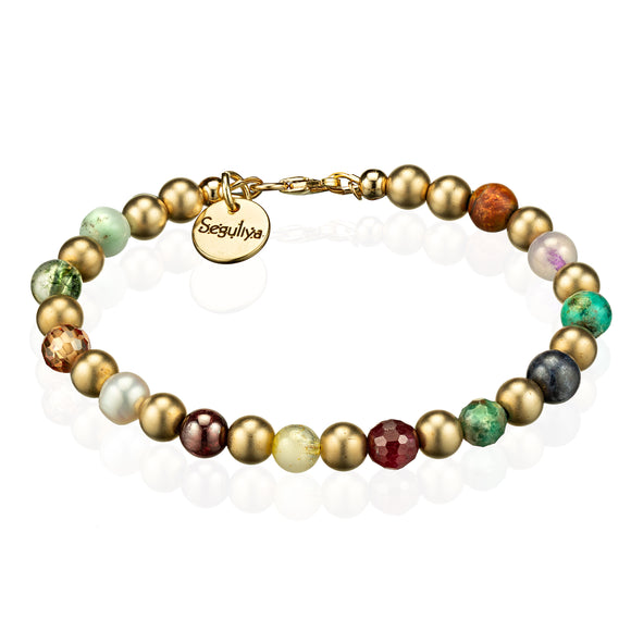 Choshen Bracelet, Gold Filled 6mm, matte