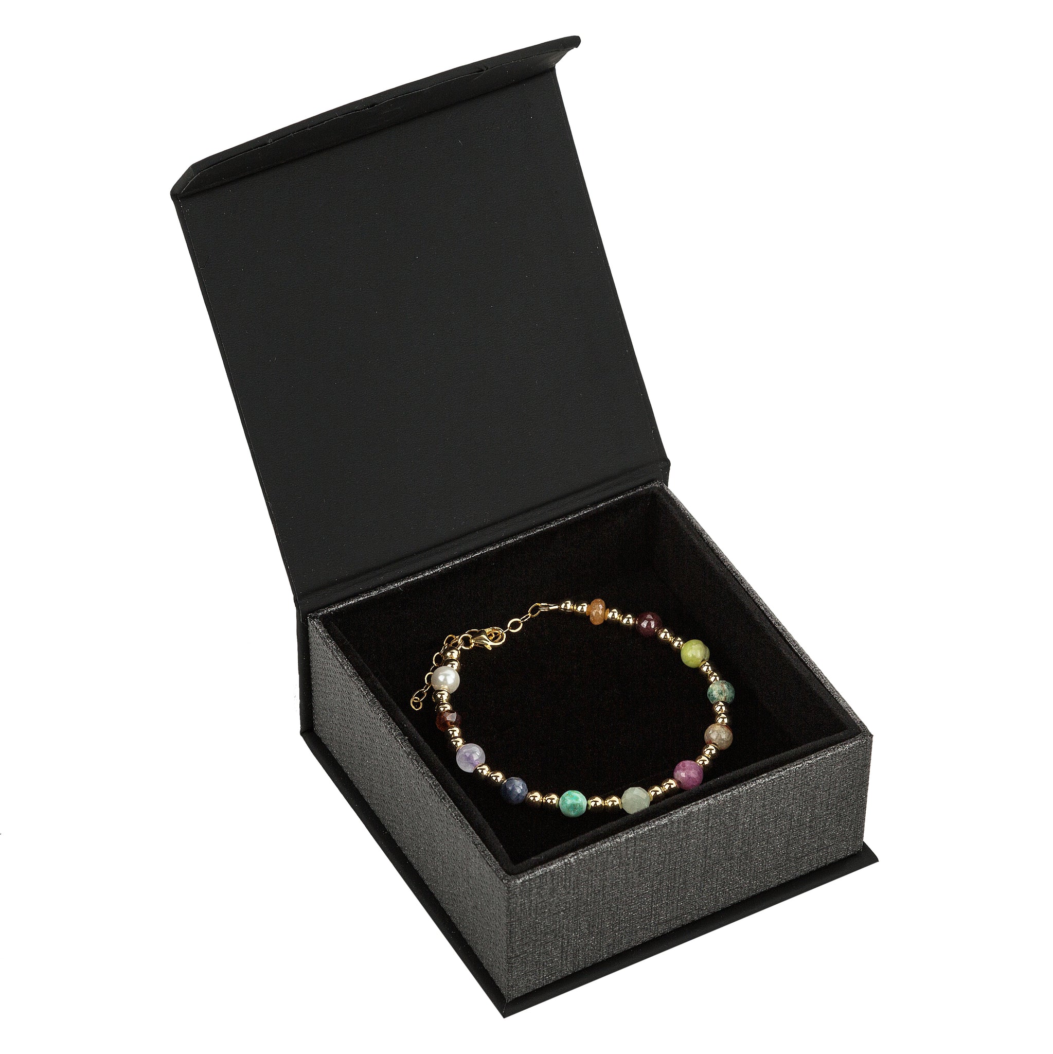 Choshen Bracelet 6mm W 4mm Shiny Gold Filled Beads