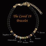 COVID-19 Pandemic Amulet Bracelet, 4mm