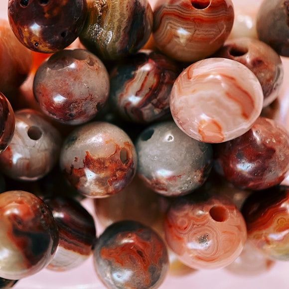 Red Crazy Lace Agate 6mm